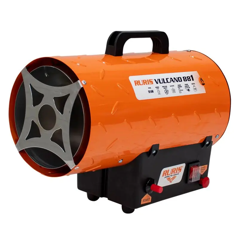 Aerotermă pe gaz RURIS VULCANO 881 - 10 kW, 580 m³/h