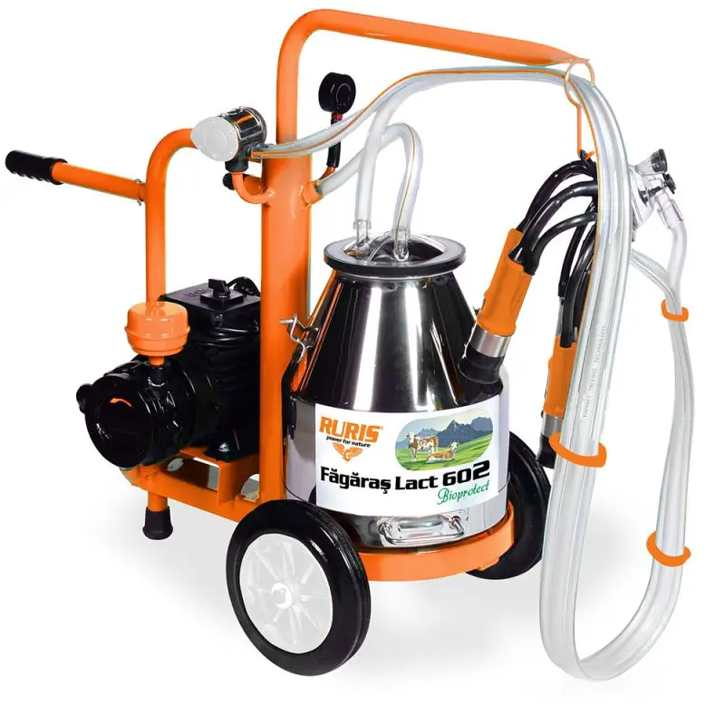 Aparat de muls RURIS Făgăraș Lact 602 - pentru vaci, bidon 25 l, 550 W