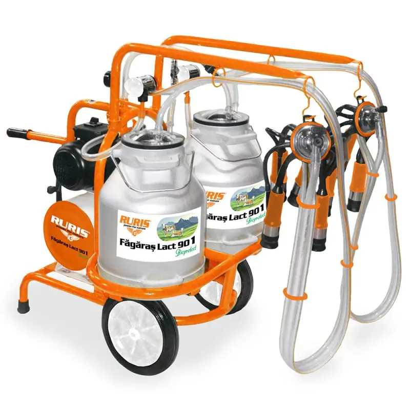 Aparat de muls RURIS Făgăraș Lact 901 - pentru vaci, bidon 60 l, 550 W