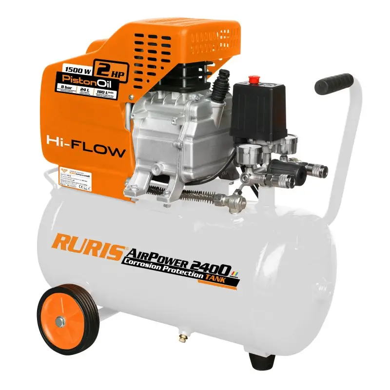 Compresor de aer RURIS AirPower 2400 - rezervor 24 l, 180 l/min, 8 bar