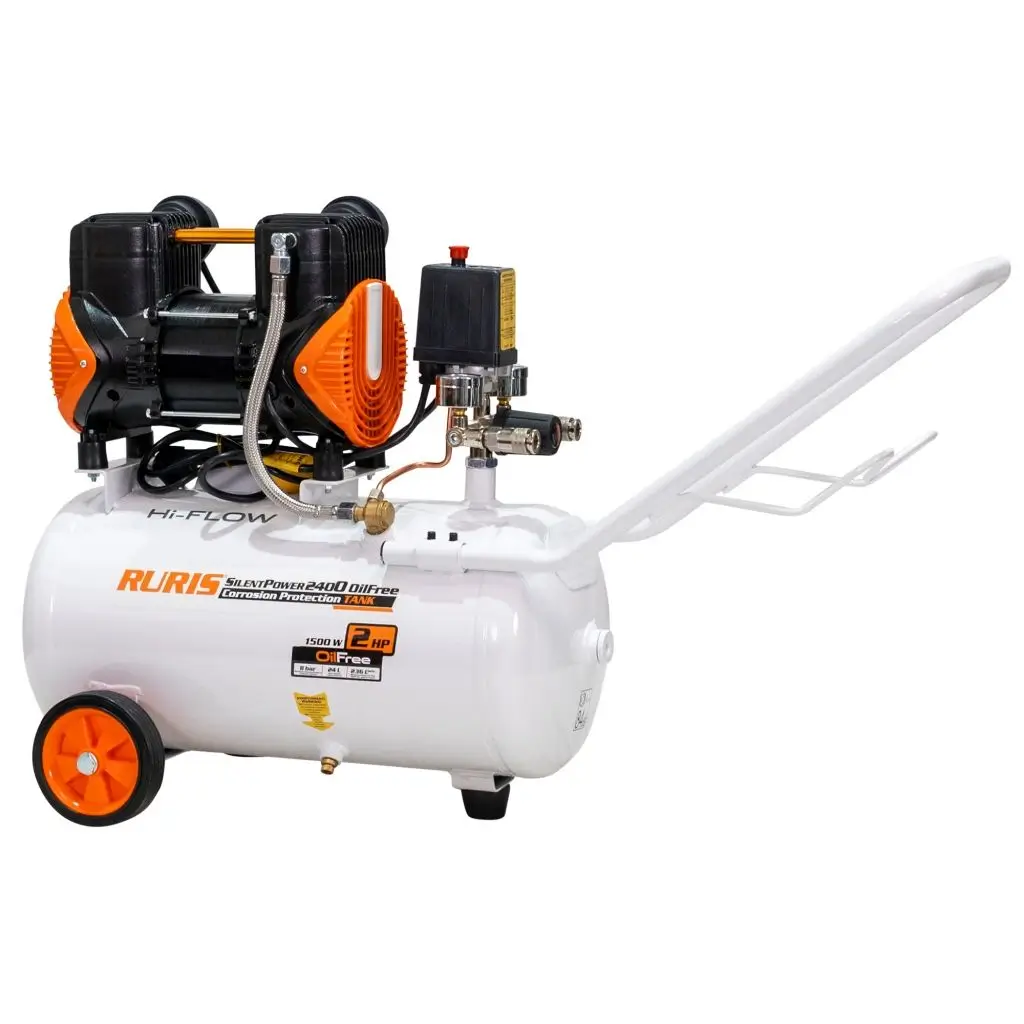 Compresor RURIS Silent Power 2400 OilFree - 24 l, 236 l/min, 8 bar