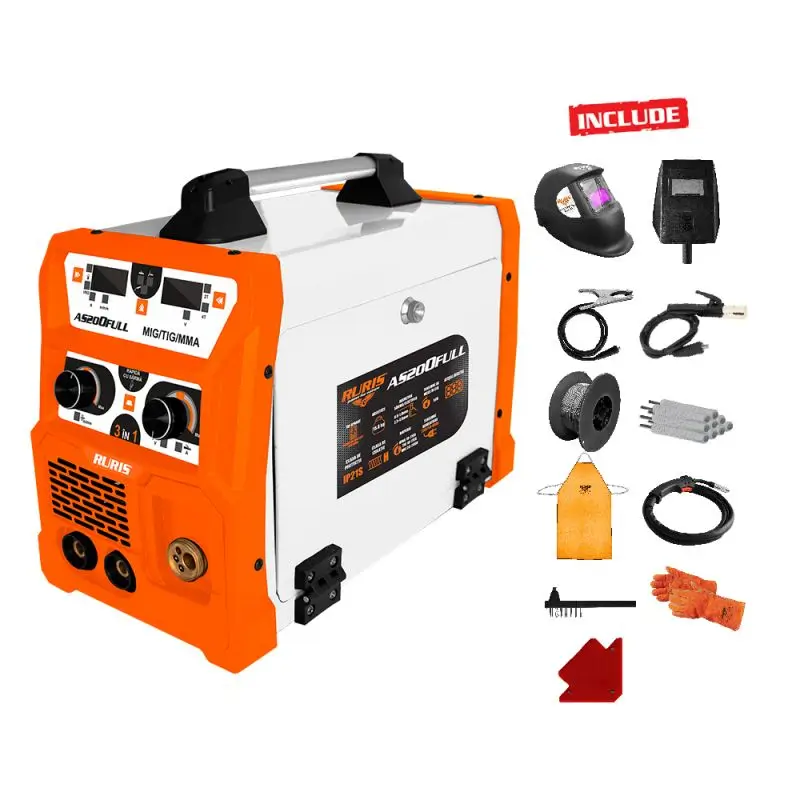 Invertor de sudură RURIS AS200FULL - 200 A, MIG, LIFT TIG, MMA