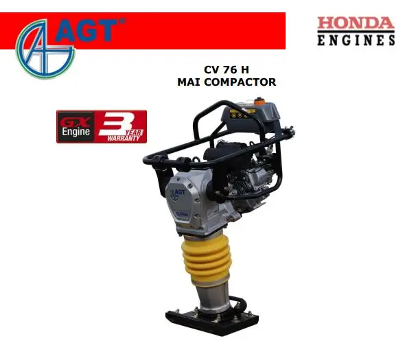 Mai compactor AGT CV76H - 13,7 kN, motor GXR120
