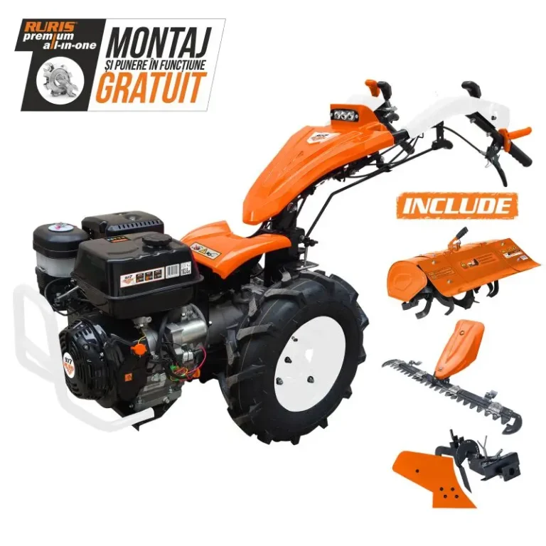 Motocultor RURIS 977CSP - 16 CP, lățime 65 cm, motor Loncin 420 cm³