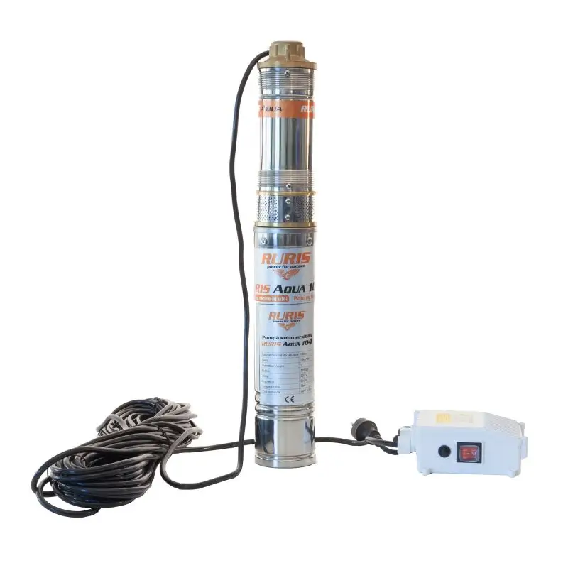 Pompă submersibilă RURIS Aqua 104 - apă curată, 1100 W, 1,8 m³/h, H max. 100 m