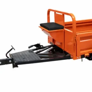 Remorcă RURIS 450S pentru motosapă/motocultor - 450 kg, basculare manuală